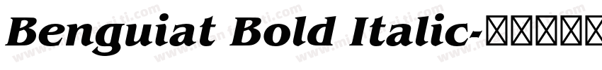 Benguiat Bold Italic字体转换